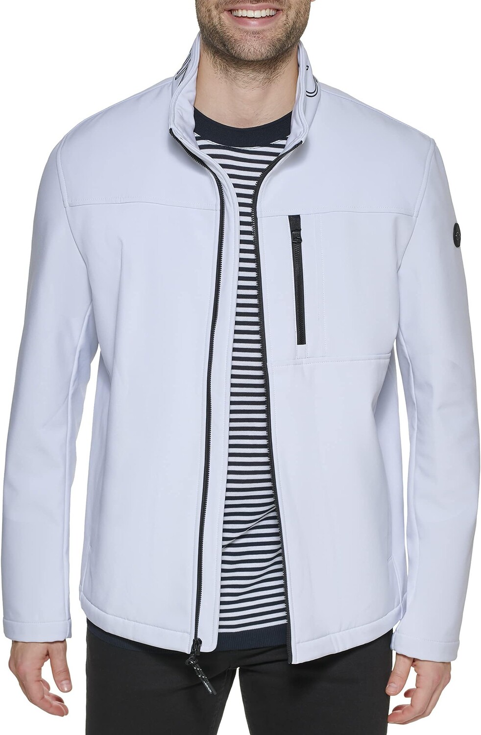 Куртка Men's Water Resistant Soft Shell Open Bottom Jacket (Standard and Big & Tall) Calvin Klein, цвет Crisp White
Куртка Men's Water Resistant Soft Shell Open Bottom Jacket (Standard and Big & Tall) Calvin Klein, цвет Crisp White