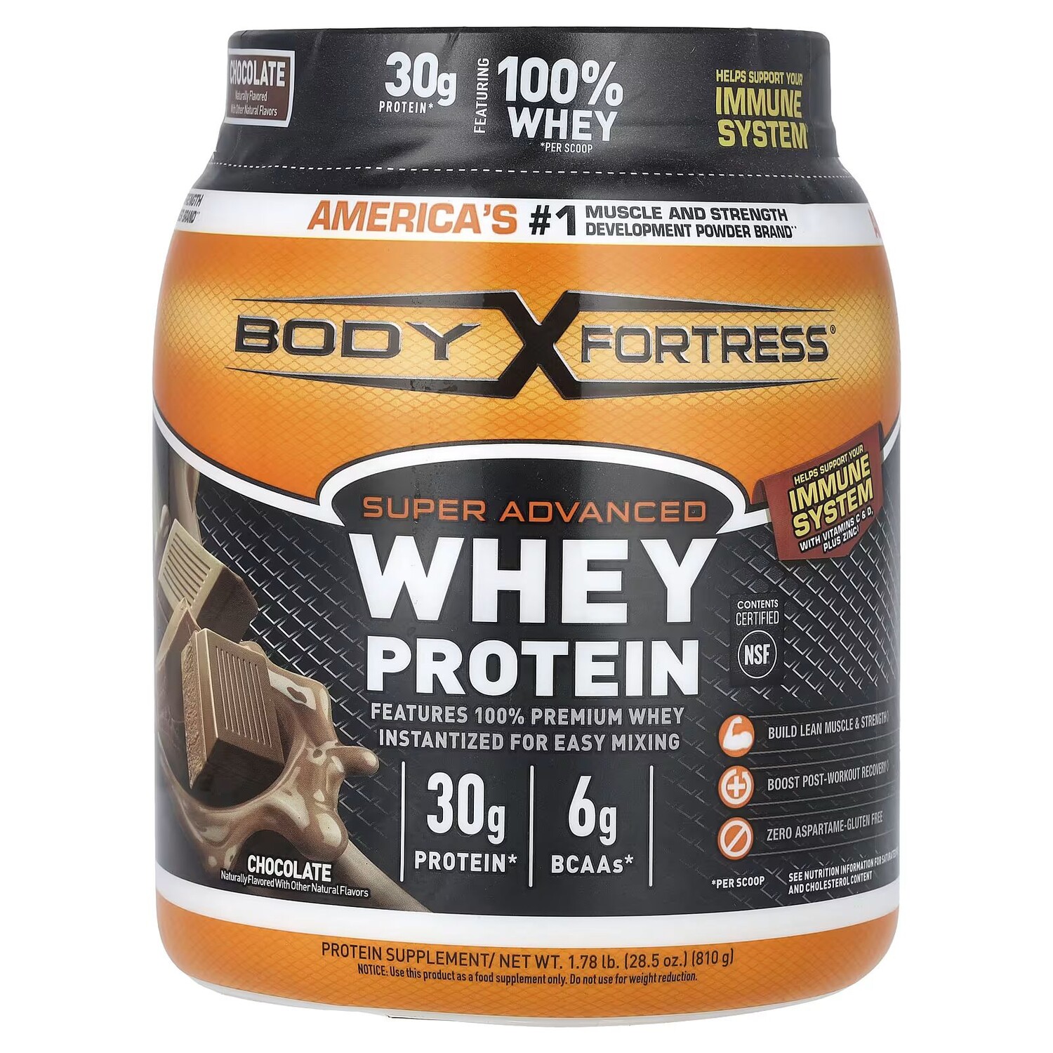 Super Advanced Whey Protein, шоколад, 1,78 фунта (810 г) Body Fortress
Super Advanced Whey Protein, шоколад, 1,78 фунта (810 г) Body Fortress