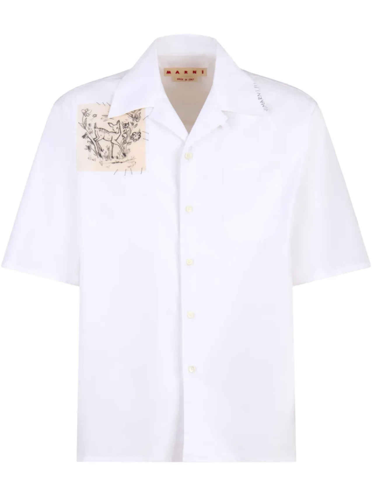 Рубашка с нашивками Marni, белый
Рубашка с нашивками Marni, белый