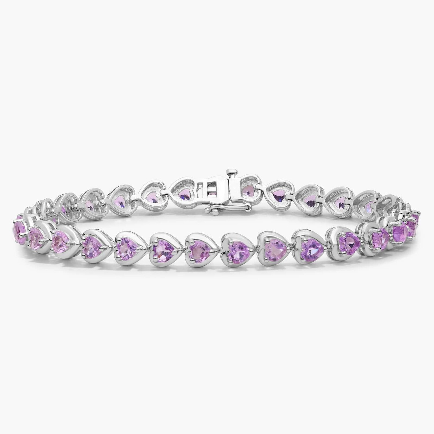 Браслет с розовым аметистовым сердцем из стерлингового серебра Blue Nile
Браслет с розовым аметистовым сердцем из стерлингового серебра Blue Nile