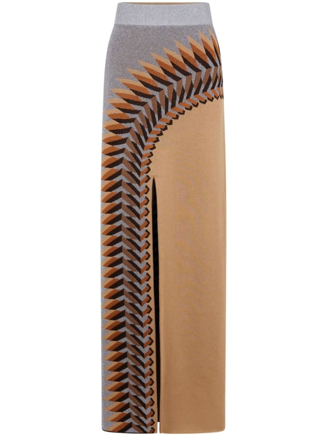 Rabanne длинная юбка из люрекса и жаккарда, серый
Rabanne длинная юбка из люрекса и жаккарда, серый