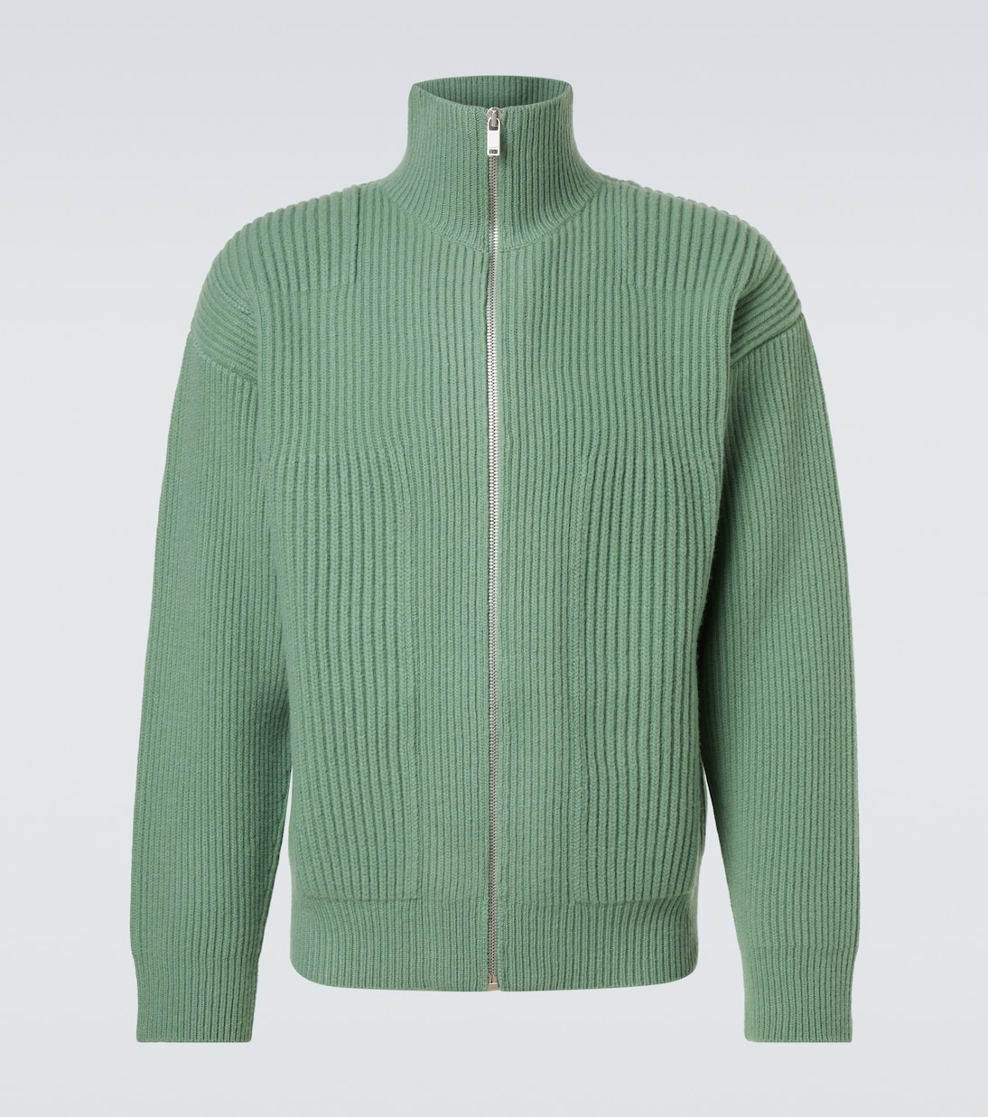 Шерстяной кардиган на молнии Jil Sander, Celadon
Шерстяной кардиган на молнии Jil Sander, Celadon