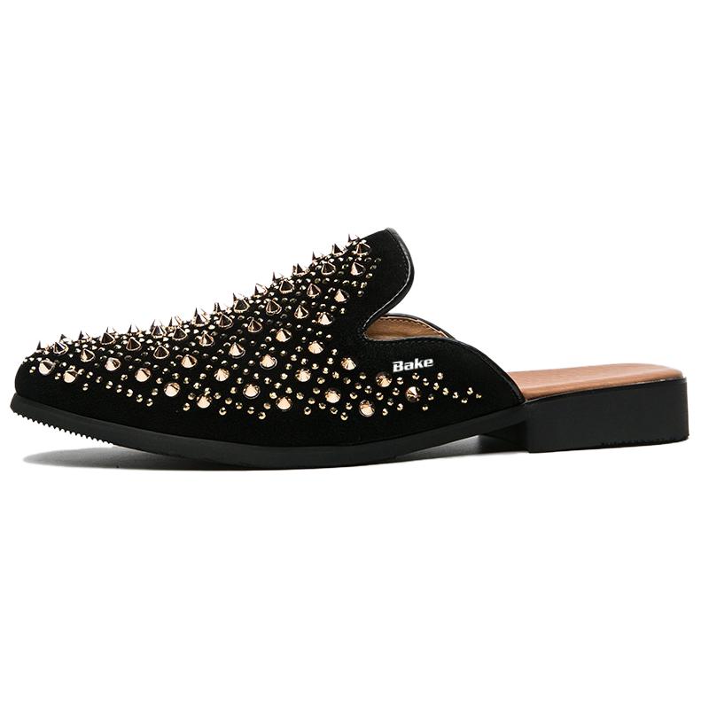 BAKE Сандалии мужские с закрытым носком, устойчивые к истиранию, нескользящие, черно-желтые
BAKE Сандалии мужские с закрытым носком, устойчивые к истиранию, нескользящие, черно-желтые