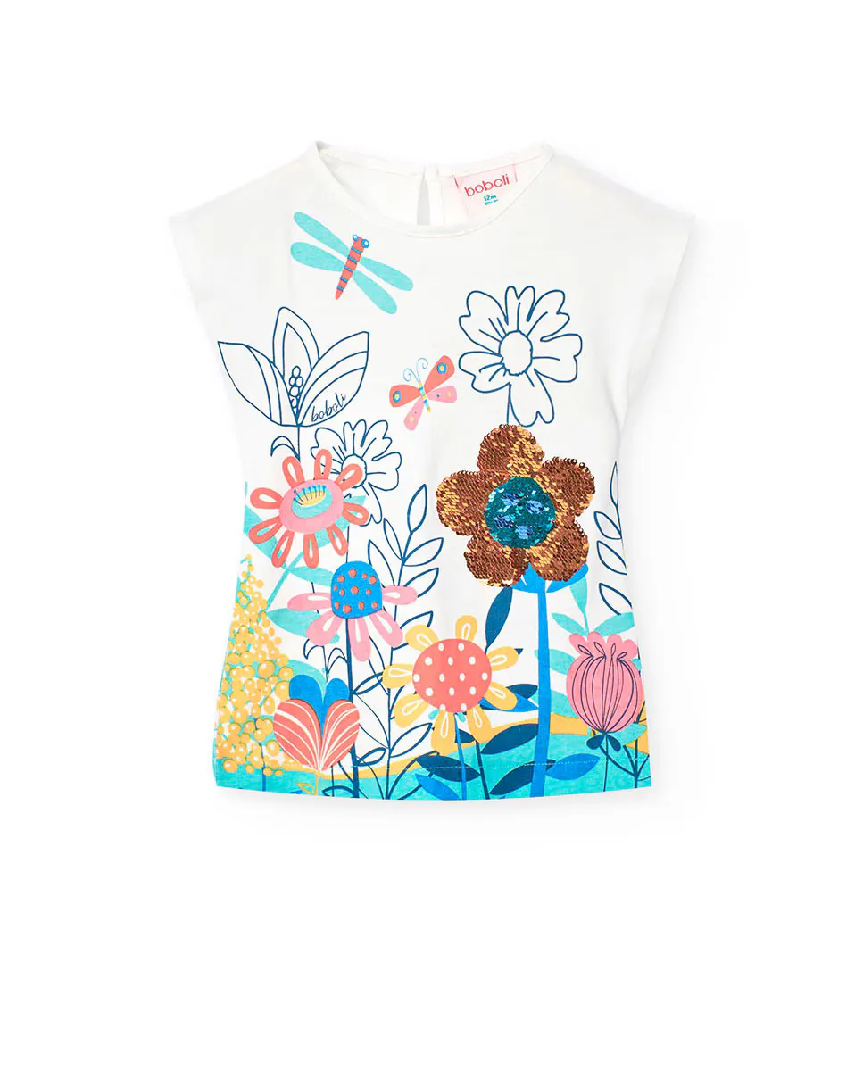 Платье для девочки из хлопка с принтом Boboli, белый
Платье для девочки из хлопка с принтом Boboli, белый