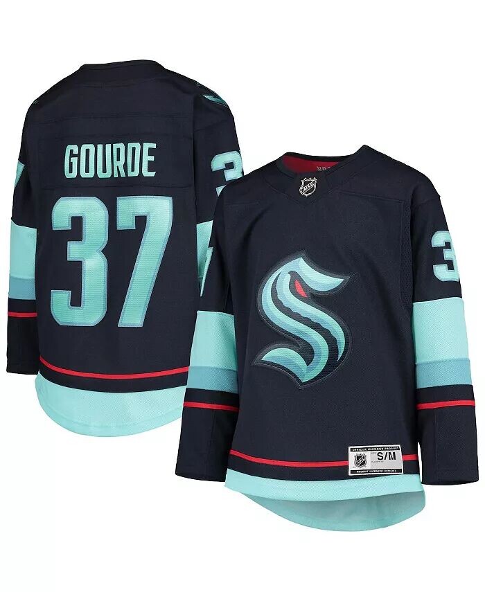 Джерси Big Boys Yanni Gourde Deep Sea Blue Seattle Kraken Home Premier Player Outerstuff, синий
Джерси Big Boys Yanni Gourde Deep Sea Blue Seattle Kraken Home Premier Player Outerstuff, синий