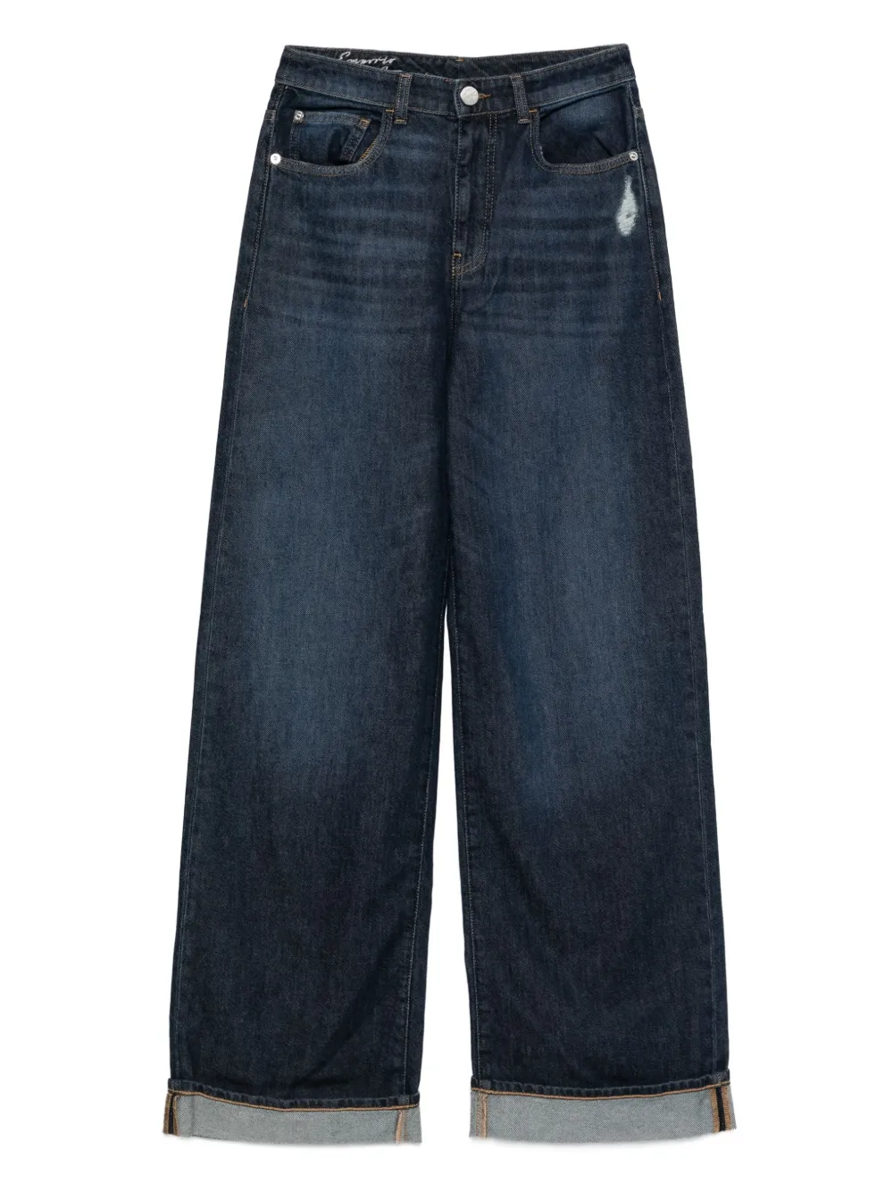 Потертые джинсы широкого кроя EMPORIO ARMANI, синий
Потертые джинсы широкого кроя EMPORIO ARMANI, синий