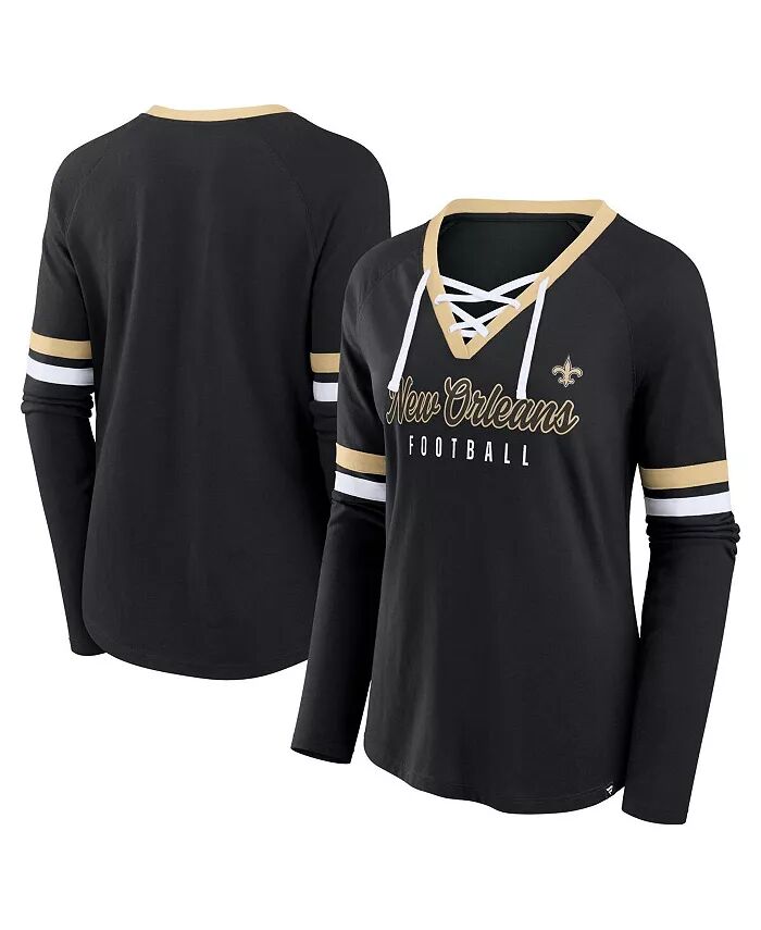 Женский черный топ New Orleans Saints Won and Done со шнуровкой и длинными рукавами Fanatics
Женский черный топ New Orleans Saints Won and Done со шнуровкой и длинными рукавами Fanatics