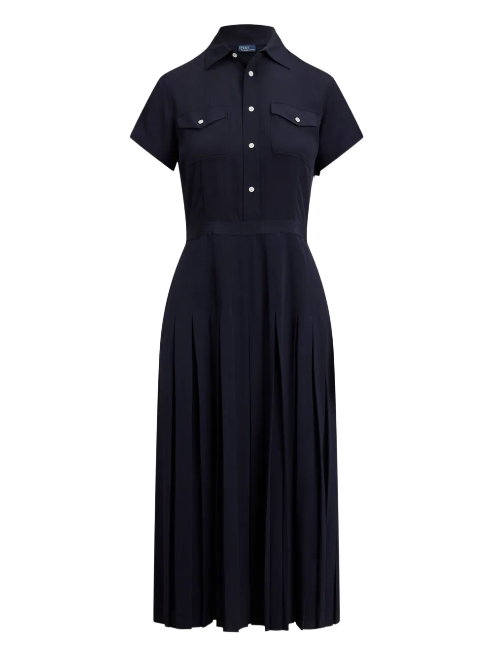 Плиссированное платье миди с карманами Polo Ralph Lauren, синий
Плиссированное платье миди с карманами Polo Ralph Lauren, синий