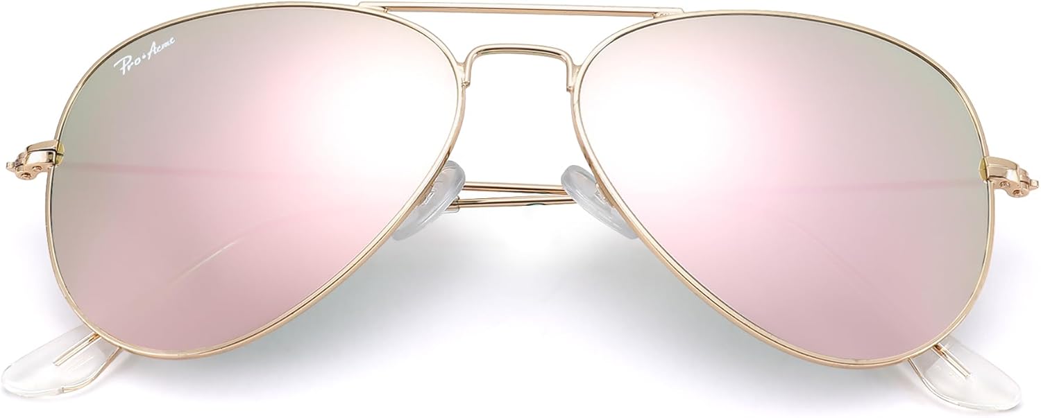 Солнцезащитные очки-авиаторы Pro Acme с линзами из стекла для женщин, тонированные зеркальные, с защитой от УФ-излучения UV400, металлическая оправа, 58 мм, A Gold/Pink Mirrored
Солнцезащитные очки-авиаторы Pro Acme с линзами из стекла для женщин, тонированные зеркальные, с защитой от УФ-излучения UV400, металлическая оправа, 58 мм, A Gold/Pink Mirrored