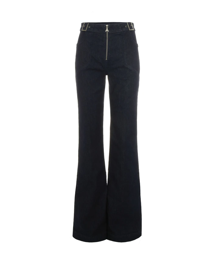 Широкие брюки из смесовой хлопчатобумажной ткани. Patrizia Pepe, синий
Широкие брюки из смесовой хлопчатобумажной ткани. Patrizia Pepe, синий