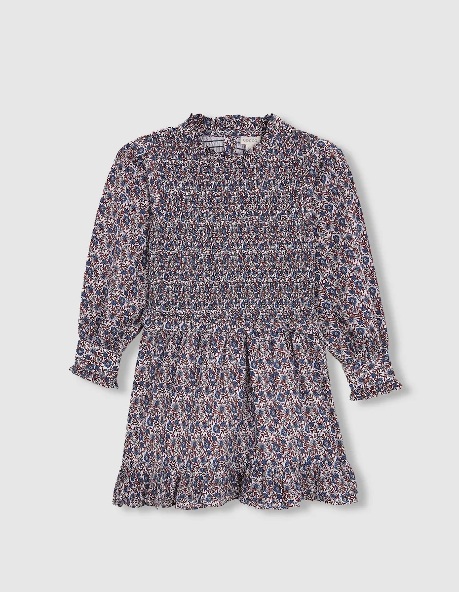 Девичье платье с узором и ажурной отделкой Gocco, белый
Девичье платье с узором и ажурной отделкой Gocco, белый