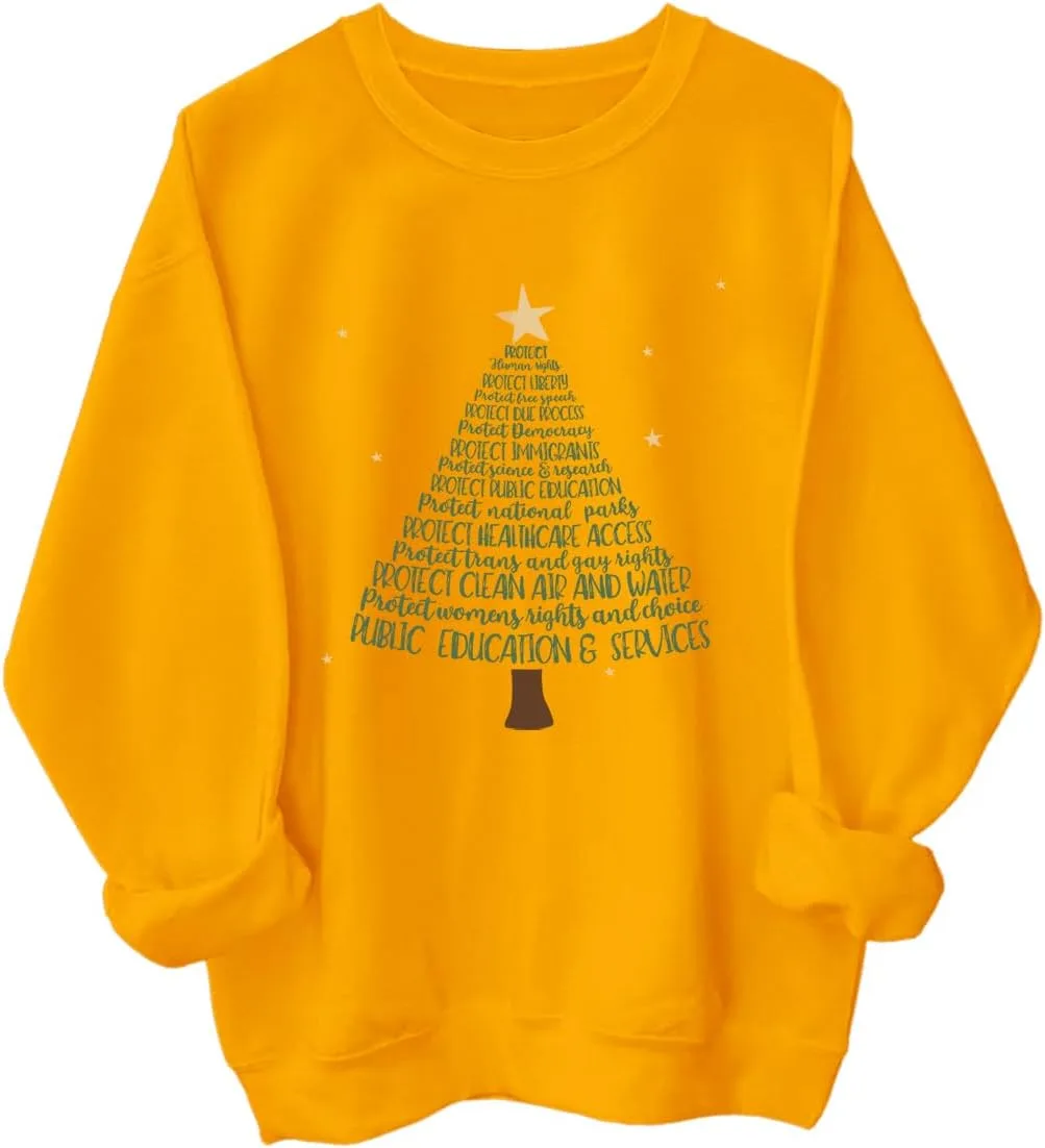 Свитшот с рождественской елкой Protect Christmas Tree, мужской и женский
Свитшот с рождественской елкой Protect Christmas Tree, мужской и женский