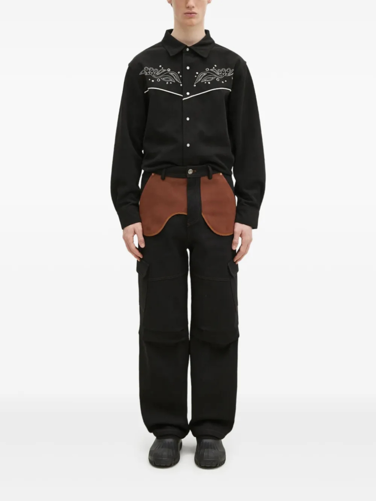 Рубашка с вышитой кокеткой Andersson Bell, черный
Рубашка с вышитой кокеткой Andersson Bell, черный