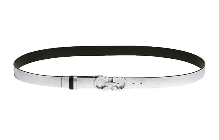 Кожаный ремень Gancini Ferragamo серебристый женский
Кожаный ремень Gancini Ferragamo серебристый женский