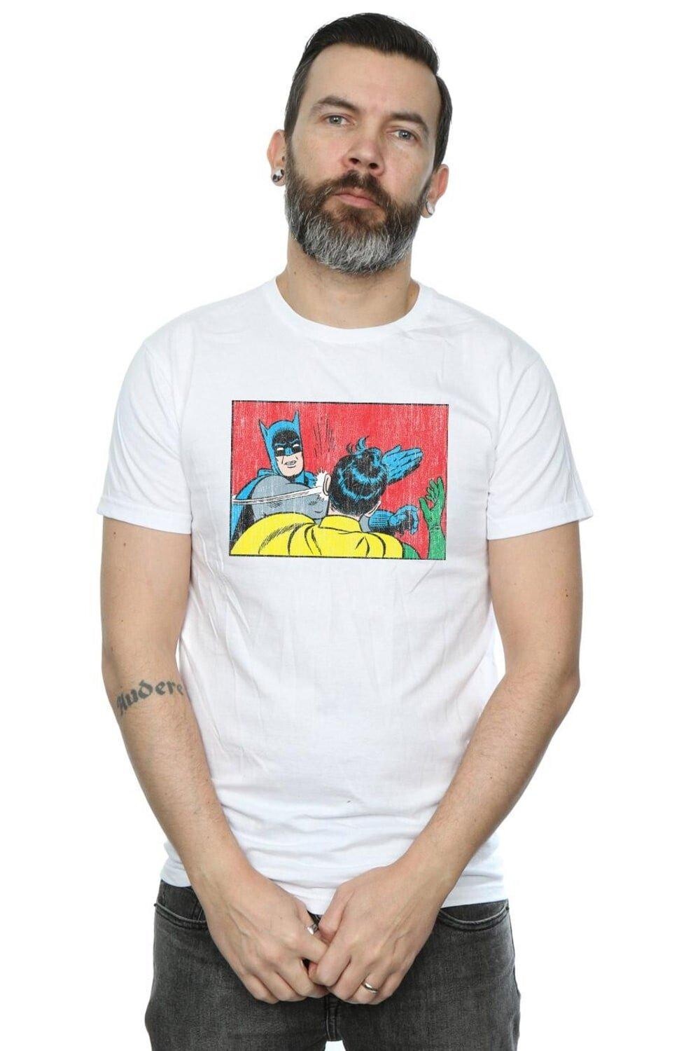 Футболка «Бэтмен Робин пощечина» DC Comics, белый
Футболка «Бэтмен Робин пощечина» DC Comics, белый