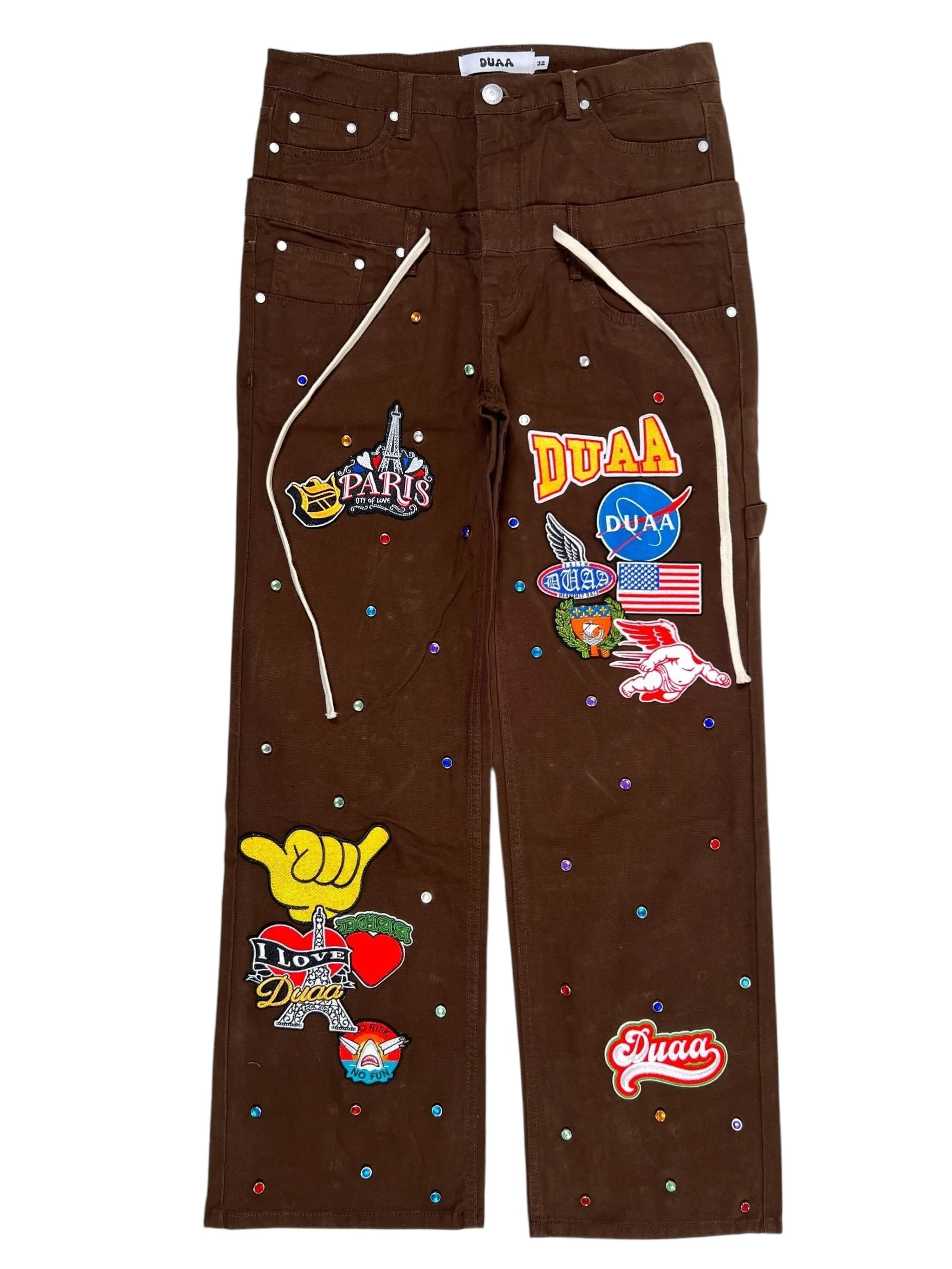 Брюки Freedom с эффектом потертости Duaa, коричневый
Брюки Freedom с эффектом потертости Duaa, коричневый