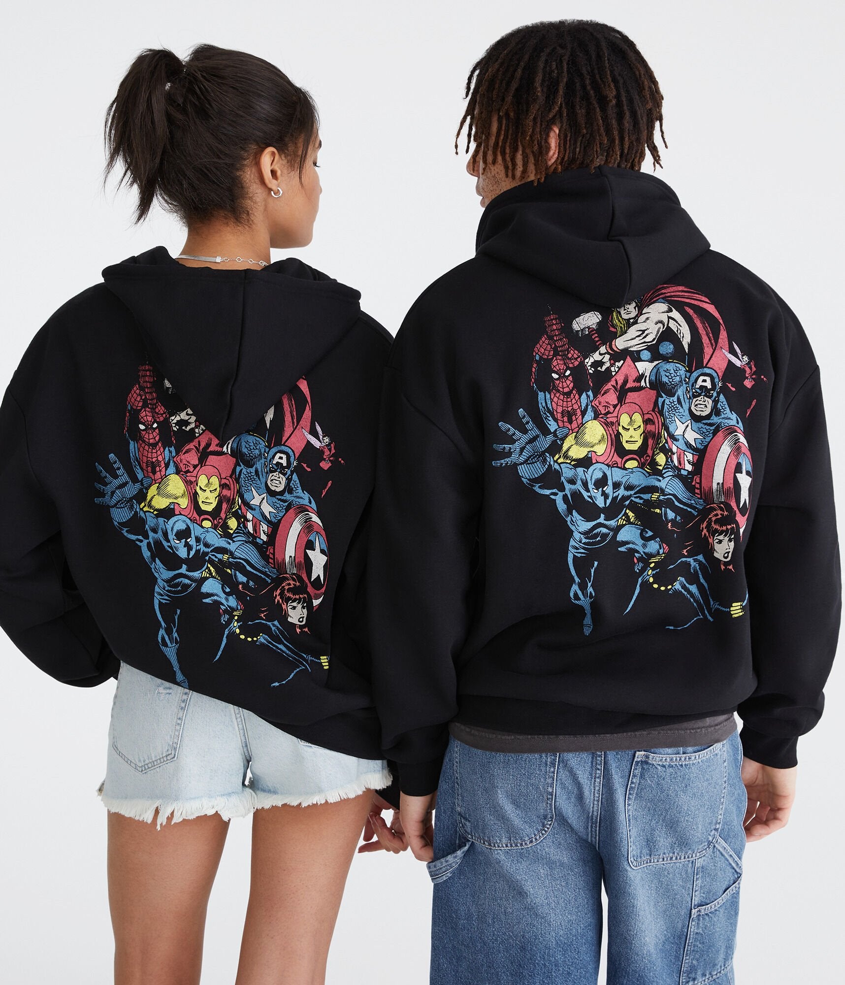 Aeropostale Marvel | Толстовка с капюшоном на молнии от Marvel Comics, черный
Aeropostale Marvel | Толстовка с капюшоном на молнии от Marvel Comics, черный