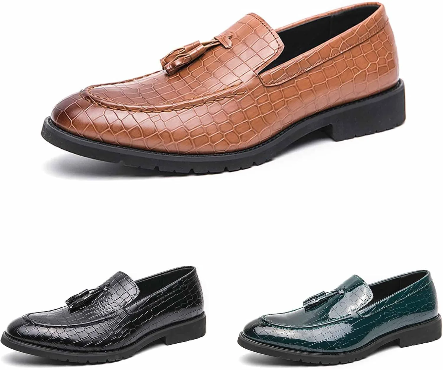 Мужские классические оксфорды с принтом, модные туфли-лоферы с кисточками и заостренным носком, удобные нескользящие свадебные/вечерние туфли для жениха DifaBack, коричневый
Мужские классические оксфорды с принтом, модные туфли-лоферы с кисточками и заостренным носком, удобные нескользящие свадебные/вечерние туфли для жениха DifaBack, коричневый