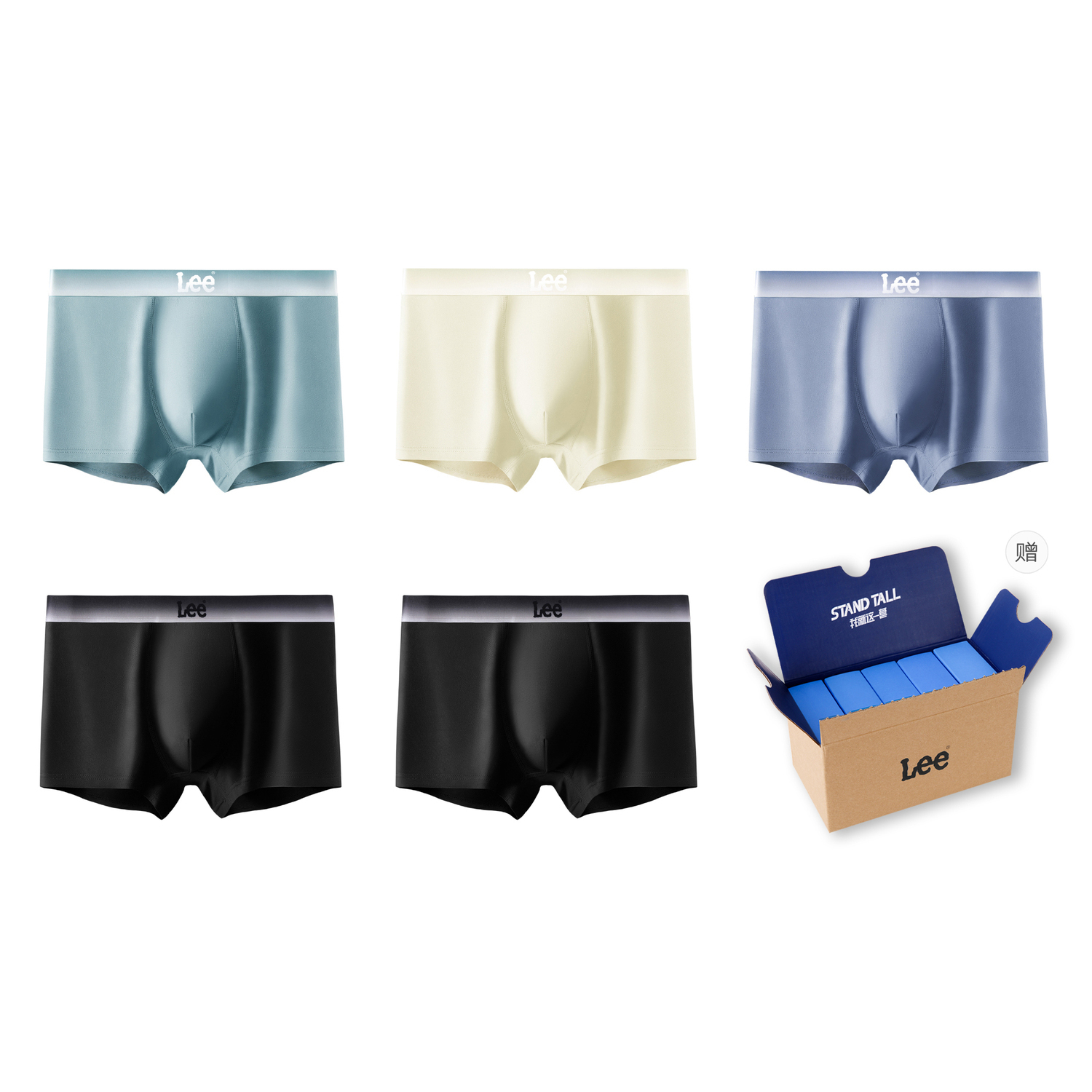 Lee Подарочный набор мужского белья 5 пар
Lee Подарочный набор мужского белья 5 пар