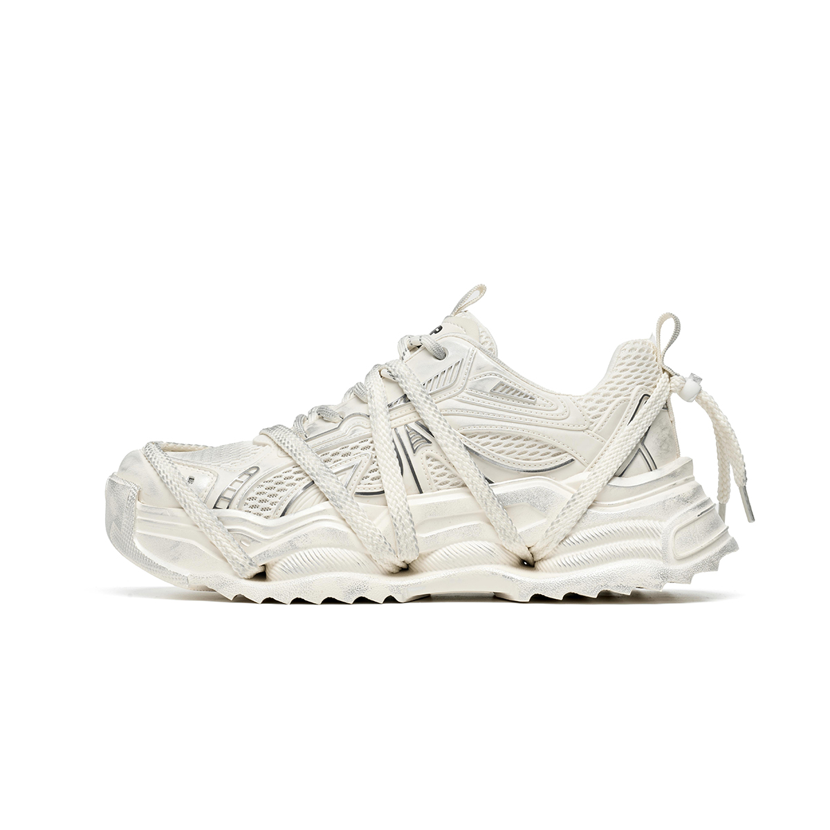 TRUMPPIPE Мужские белые низкие массивные кроссовки, цвет White
TRUMPPIPE Мужские белые низкие массивные кроссовки, цвет White