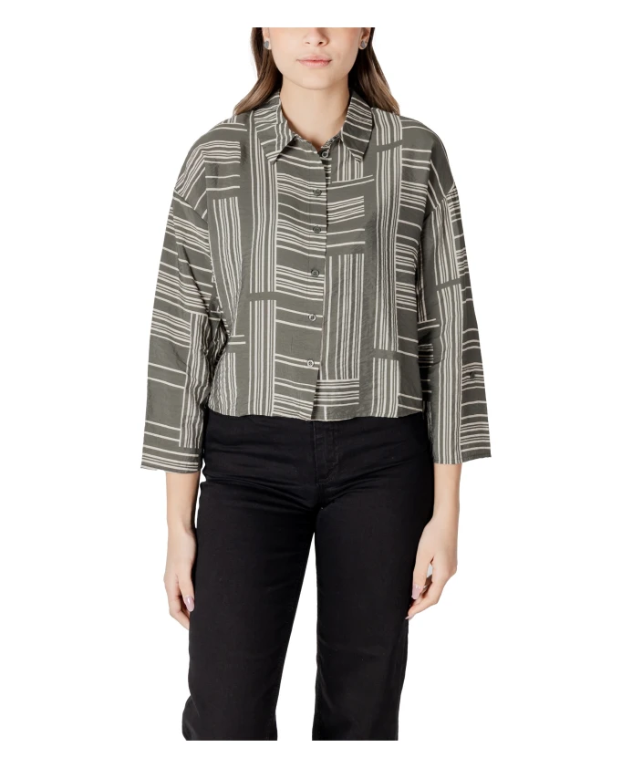 Зеленая блузка с принтом на пуговицах Jacqueline De Yong, зеленый
Зеленая блузка с принтом на пуговицах Jacqueline De Yong, зеленый