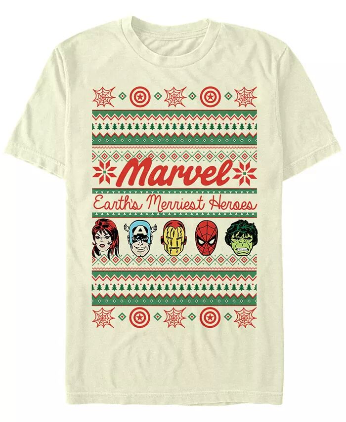Мужская футболка с короткими рукавами Marvel Merriest Heroes Fifth Sun, коричневый/бежевый
Мужская футболка с короткими рукавами Marvel Merriest Heroes Fifth Sun, коричневый/бежевый