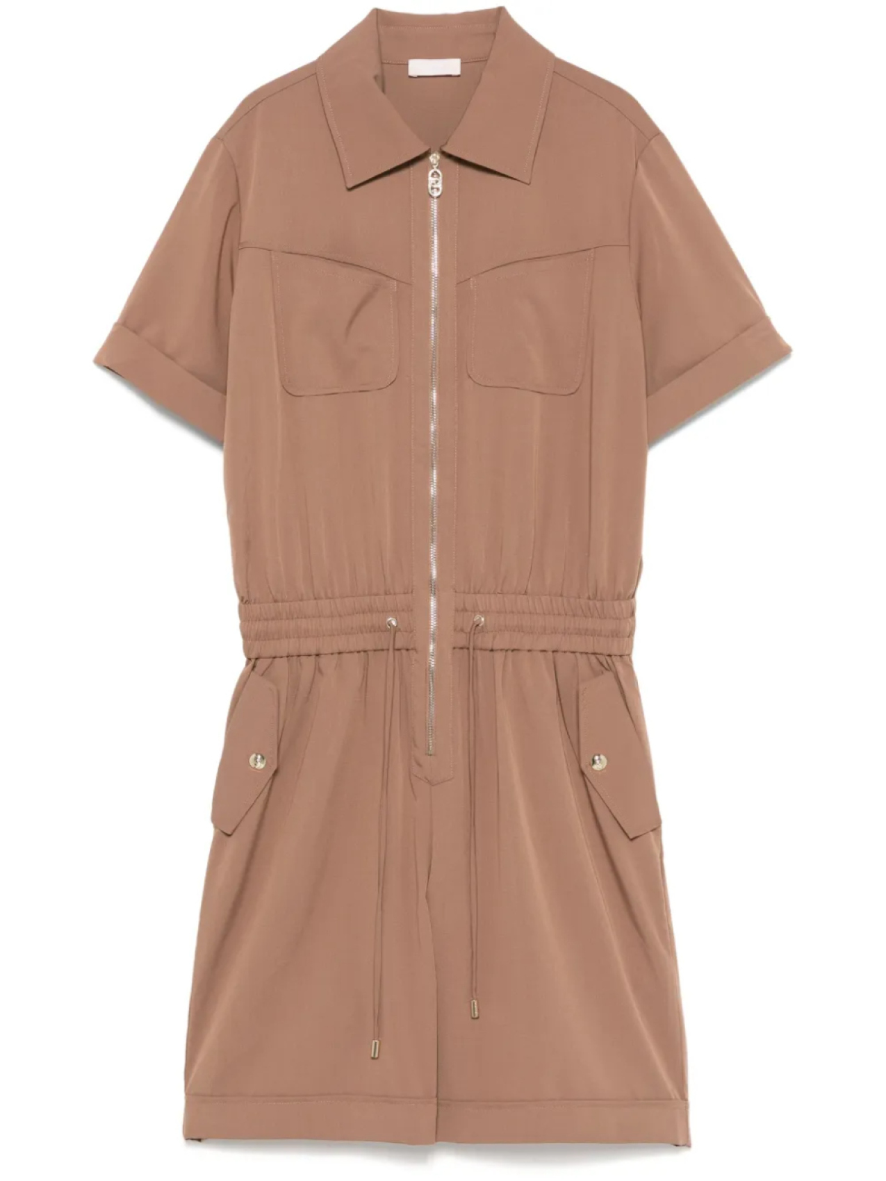 Ромпер с воротником на молнии LIU JO, коричневый
Ромпер с воротником на молнии LIU JO, коричневый