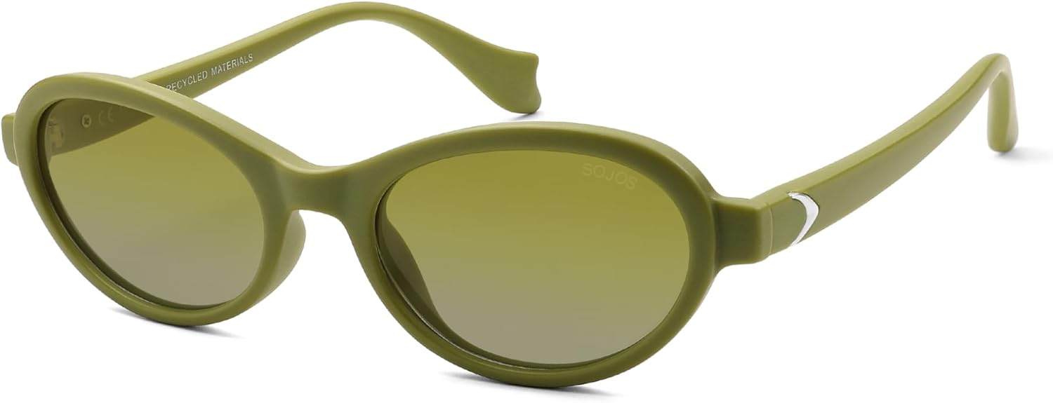 Солнцезащитные очки SOJOS Ocean Collection Polarized Retro Oval Small для женщин, оправа из переработанного пластика, экологичные, защита от УФ-излучения UV400, модель Echo, Green/Yellow
Солнцезащитные очки SOJOS Ocean Collection Polarized Retro Oval Small для женщин, оправа из переработанного пластика, экологичные, защита от УФ-излучения UV400, модель Echo, Green/Yellow