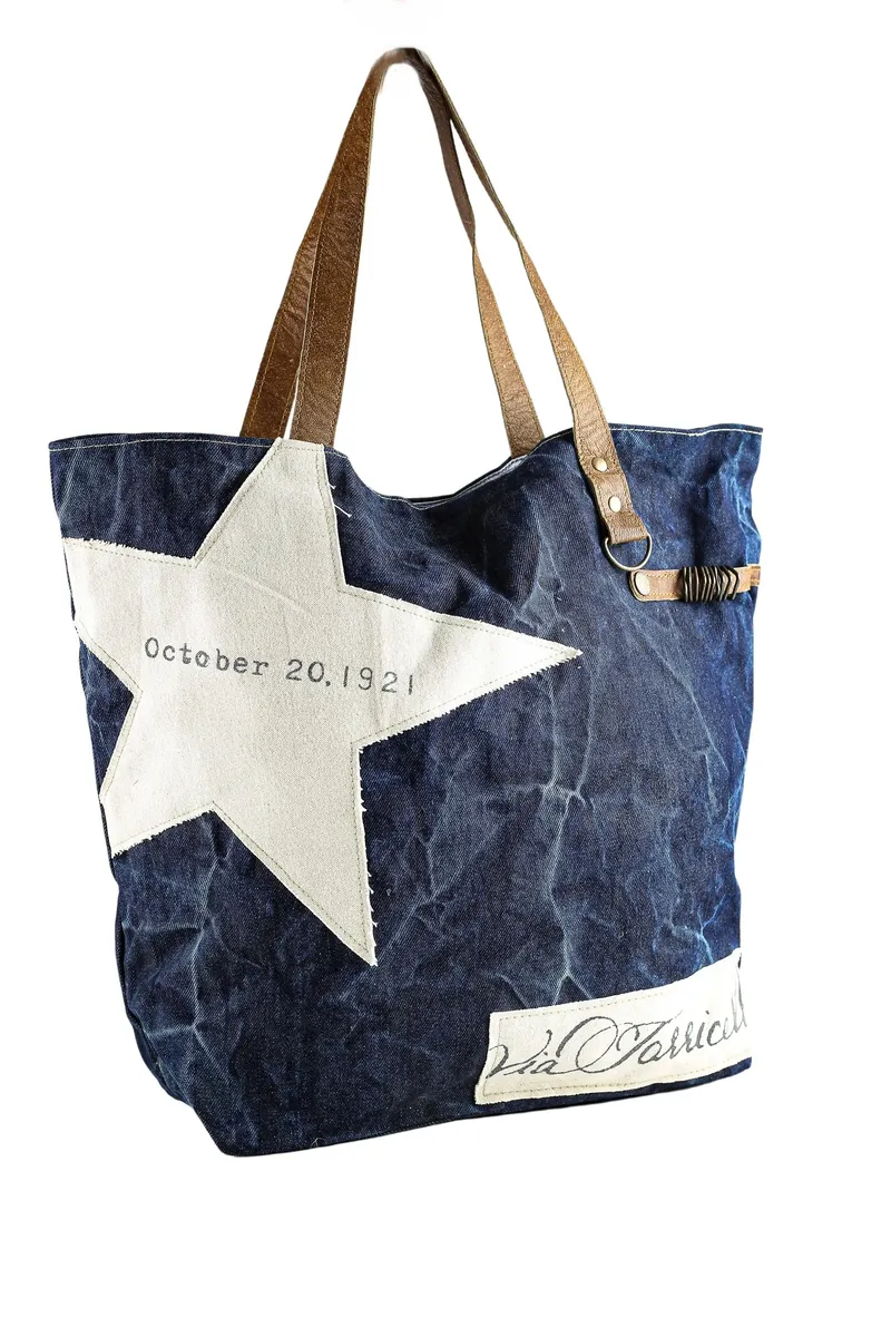 Сумка через плечо COLLEZIONE ALESSANDRO "Jeans Star", джинсовая, с кожаной ручкой, синий
Сумка через плечо COLLEZIONE ALESSANDRO "Jeans Star", джинсовая, с кожаной ручкой, синий