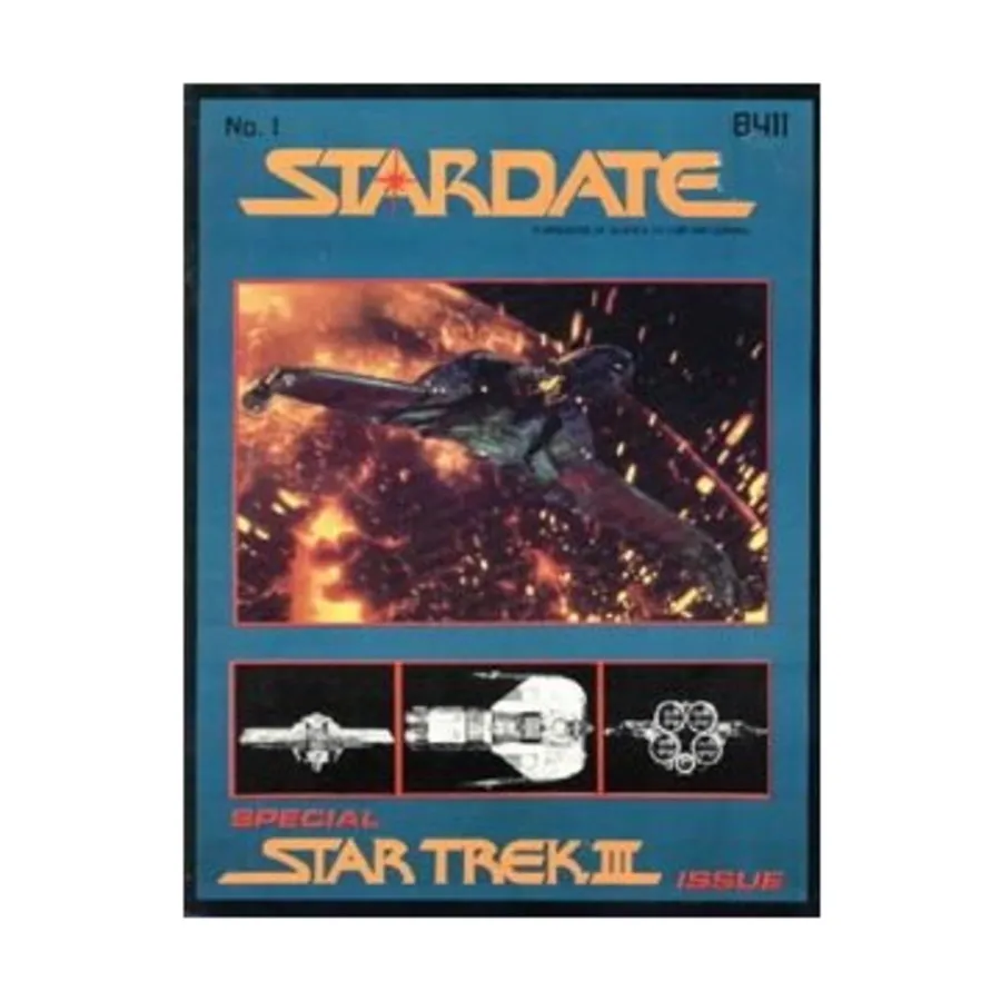 Журнал #1 "Star Trek III, Starship Troopers, Space Dock", Stardate Magazine
Журнал #1 "Star Trek III, Starship Troopers, Space Dock", Stardate Magazine