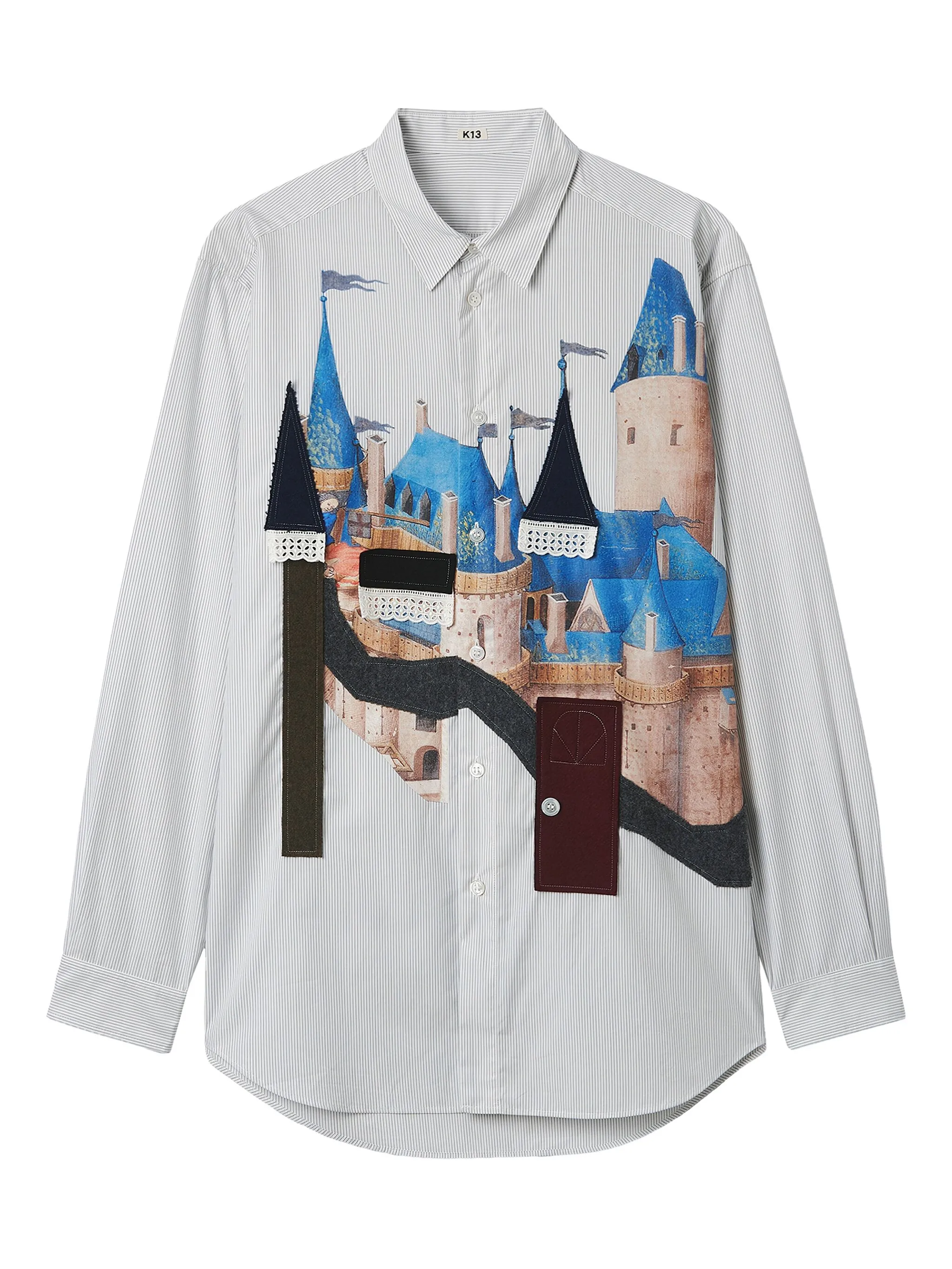 Рубашка в полоску Khoki, белый
Рубашка в полоску Khoki, белый