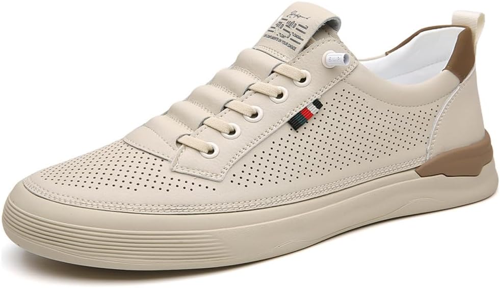 Мужские мокасины-кроссовки WELRUNG из натуральной кожи на шнуровке, для модного повседневного ношения, прогулок и вождения, бежевый
Мужские мокасины-кроссовки WELRUNG из натуральной кожи на шнуровке, для модного повседневного ношения, прогулок и вождения, бежевый