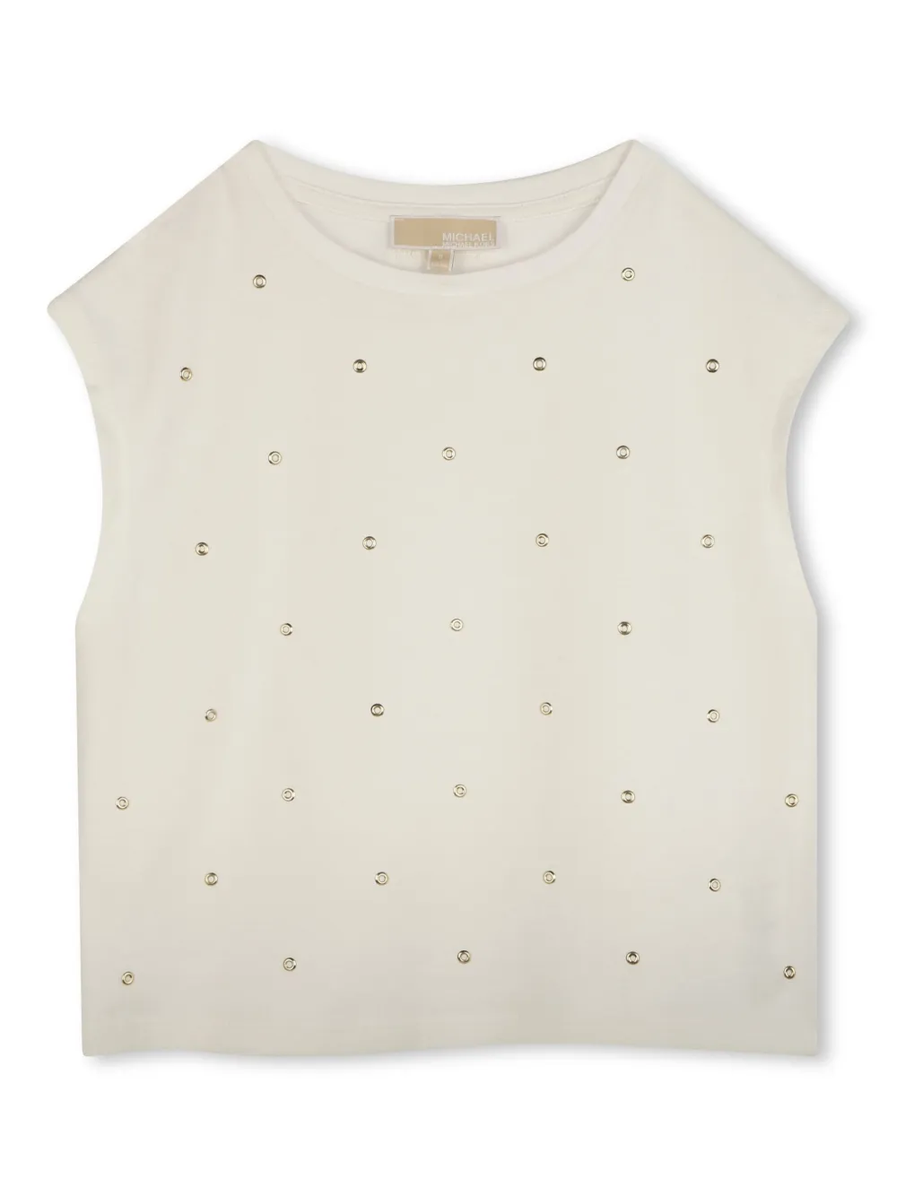 Футболка с люверсами Michael Kors Kids, белый
Футболка с люверсами Michael Kors Kids, белый