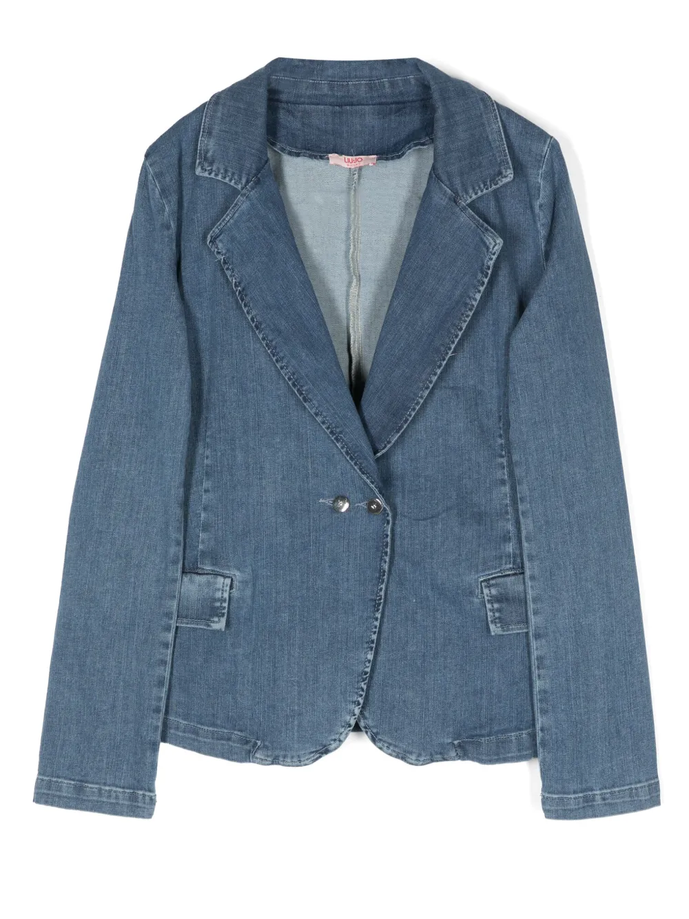 Двубортный пиджак из денима LIU JO, синий
Двубортный пиджак из денима LIU JO, синий