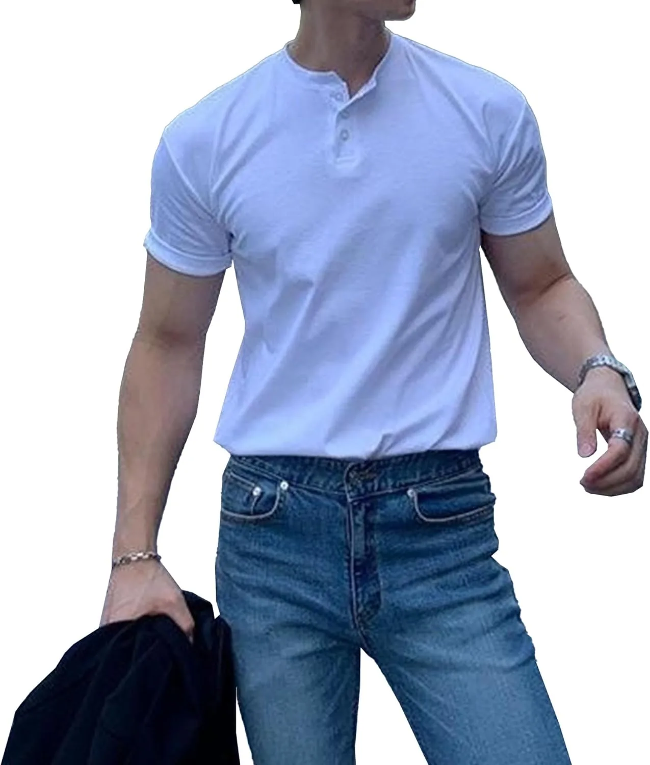 Мужская футболка с воротником хенли Slim Fit Maiyifu-GJ
Мужская футболка с воротником хенли Slim Fit Maiyifu-GJ