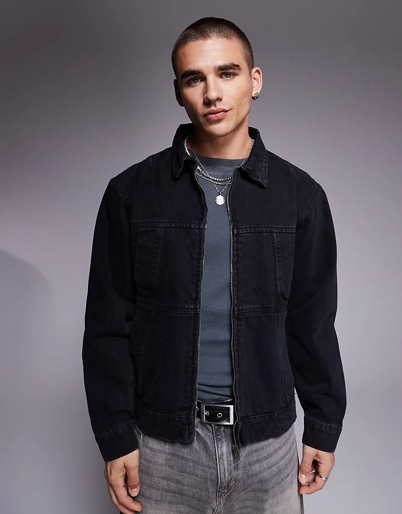 Джинсовая куртка с молнией Courtside, цвет: черный с потертостями
Джинсовая куртка с молнией Courtside, цвет: черный с потертостями