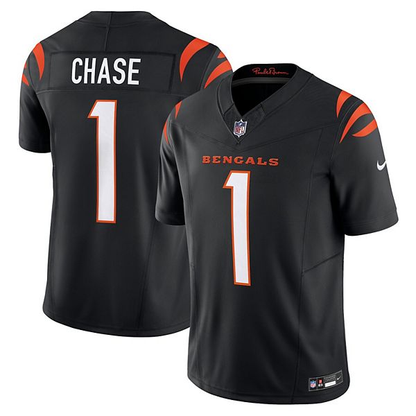 Мужская футболка Ja'Marr Chase Cincinnati Bengals Vapor FUSE Limited черная Nike
Мужская футболка Ja'Marr Chase Cincinnati Bengals Vapor FUSE Limited черная Nike