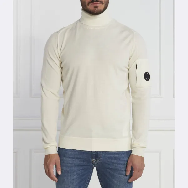 Шерстяная водолазка приталенного кроя C.P. Company, экрю
Шерстяная водолазка приталенного кроя C.P. Company, экрю