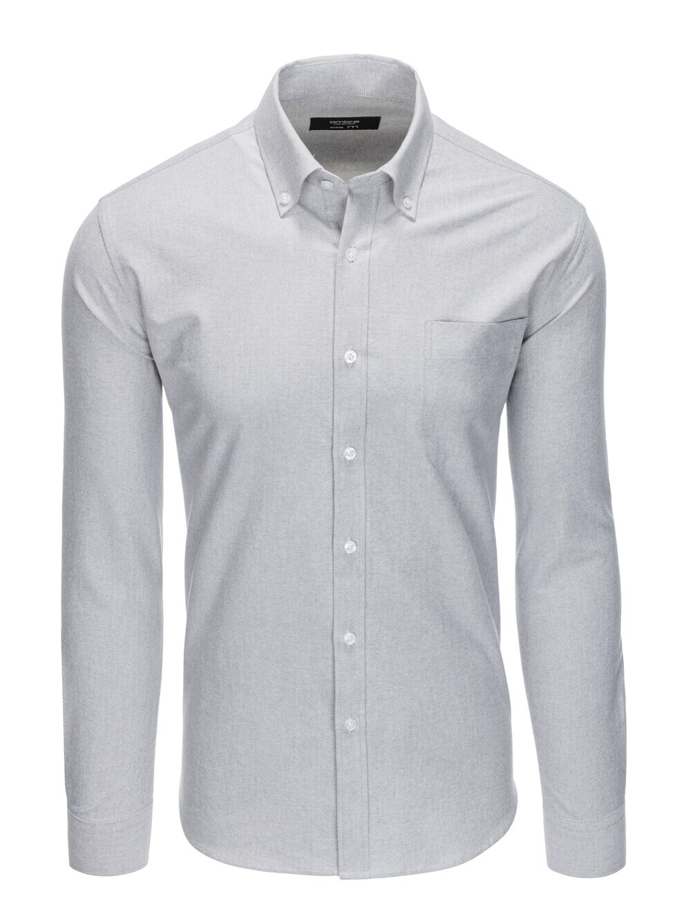 Рубашка узкого кроя на пуговицах Ombre SHOS-0108, серый
Рубашка узкого кроя на пуговицах Ombre SHOS-0108, серый