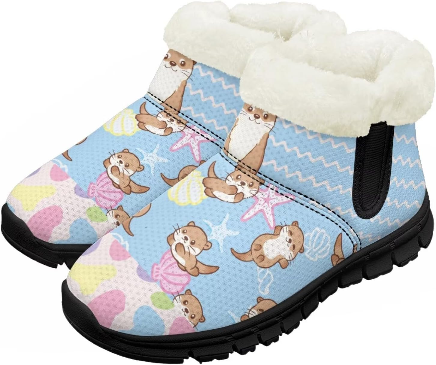 Детские зимние ботинки Chririnla для мальчиков и девочек, утепленные высокие кеды «босиком» с противоскользящей подошвой и флисовой подкладкой, пушистые слипоны, Cartoon Otter
Детские зимние ботинки Chririnla для мальчиков и девочек, утепленные высокие кеды «босиком» с противоскользящей подошвой и флисовой подкладкой, пушистые слипоны, Cartoon Otter