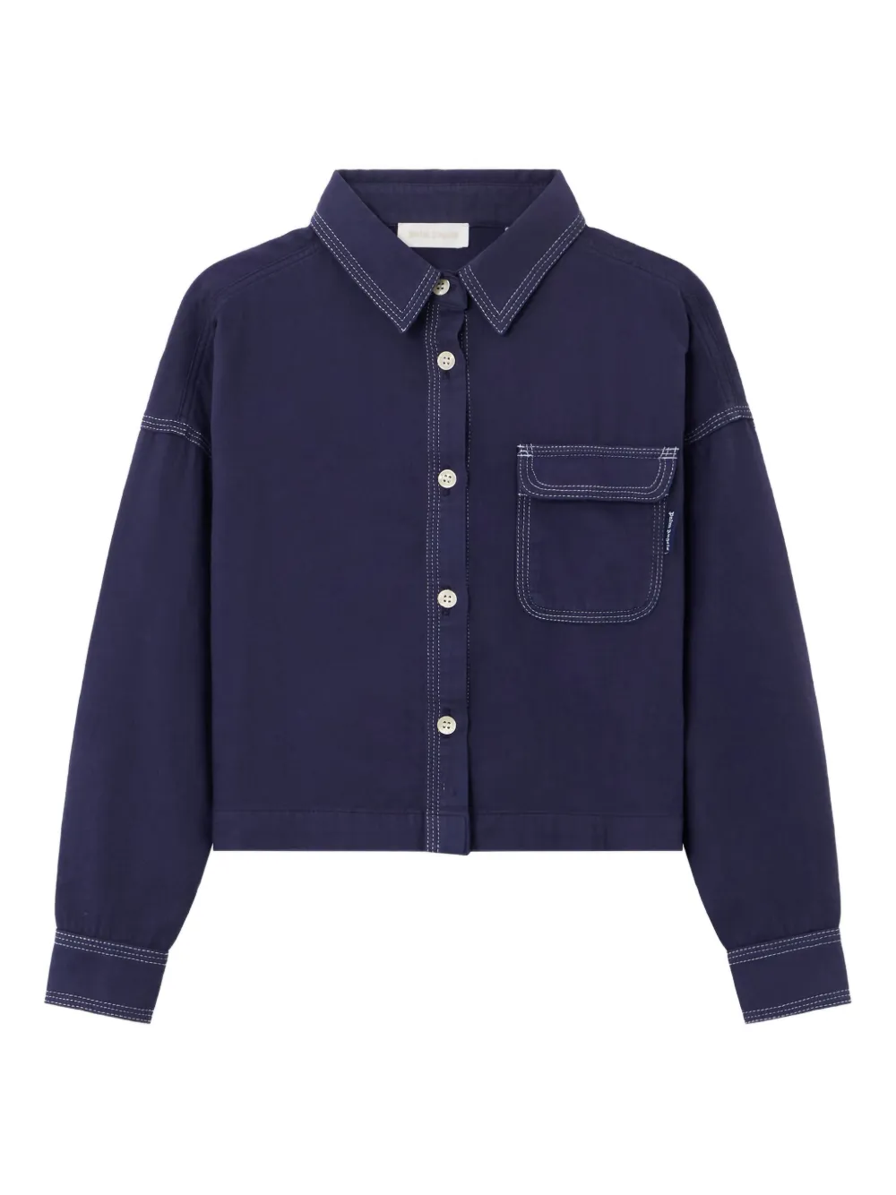 Фланелевая рубашка с логотипом Palm Angels Kids, синий
Фланелевая рубашка с логотипом Palm Angels Kids, синий