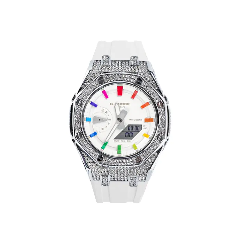 G Shock GA 2100 40mm Casio, rainbow starburst (серебро diamond белый)
G Shock GA 2100 40mm Casio, rainbow starburst (серебро diamond белый)