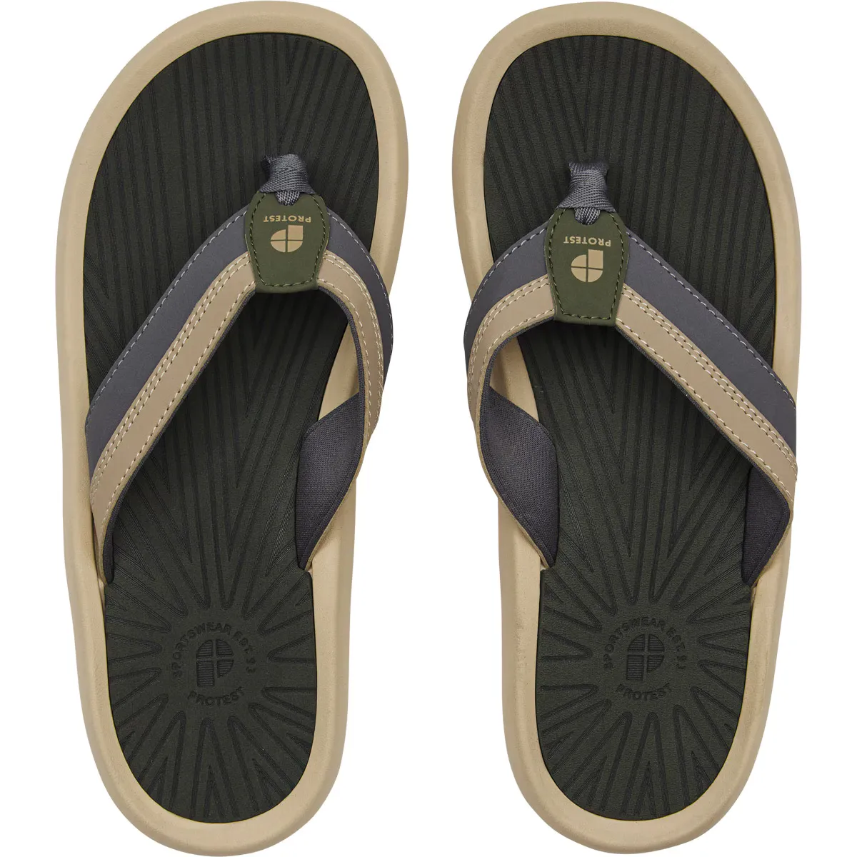 Кирк Протест Мужские шлепанцы Protest, синий/бежевый
Кирк Протест Мужские шлепанцы Protest, синий/бежевый