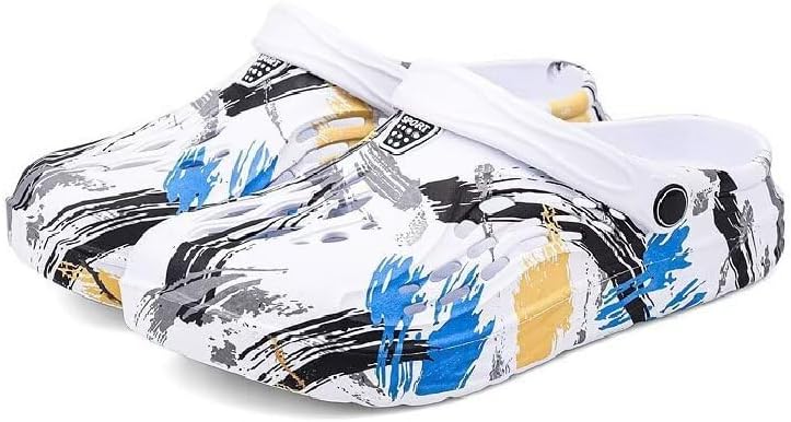 Мужские нескользящие шлепанцы с камуфляжным принтом для прогулок летом, пляжа, спорта и ванной Zonkacen, белый
Мужские нескользящие шлепанцы с камуфляжным принтом для прогулок летом, пляжа, спорта и ванной Zonkacen, белый