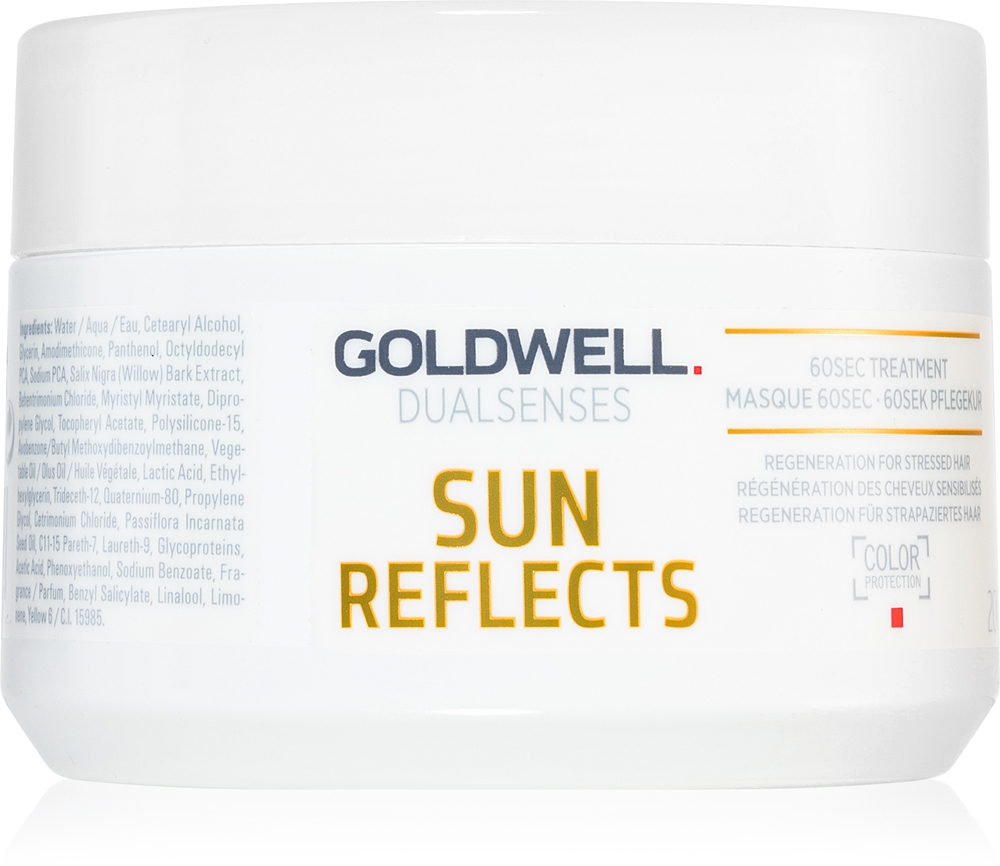 Dualsenses Sun Reflective восстанавливающая маска для волос Goldwell, 200 мл
Dualsenses Sun Reflective восстанавливающая маска для волос Goldwell, 200 мл