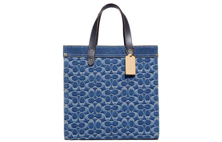 Сумка-шоппер из полевой ткани Портативная сумка через плечо Сумка на плечо Большого размера Женская Морской синий COACH
Сумка-шоппер из полевой ткани Портативная сумка через плечо Сумка на плечо Большого размера Женская Морской синий COACH
