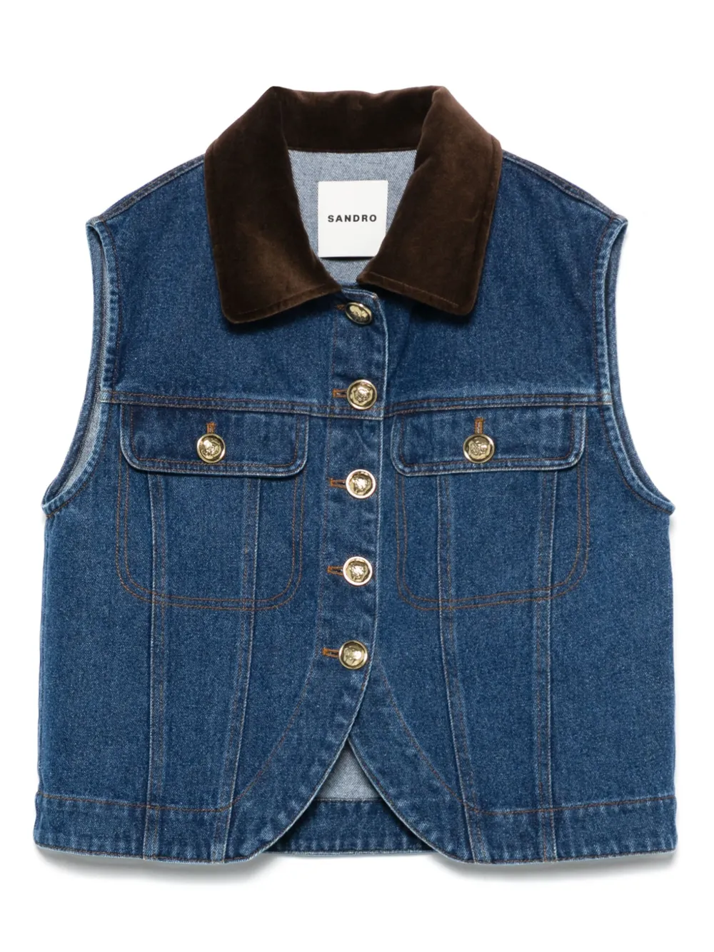 Джинсовый жилет SANDRO, синий
Джинсовый жилет SANDRO, синий