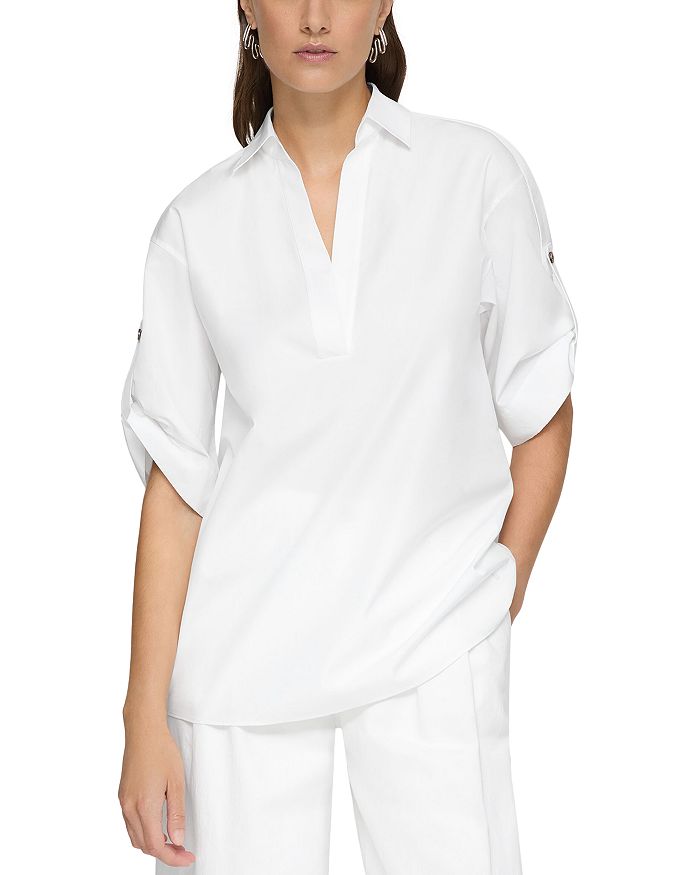 Рубашка с застежкой на рукаве Lafayette 148 New York, белый
Рубашка с застежкой на рукаве Lafayette 148 New York, белый