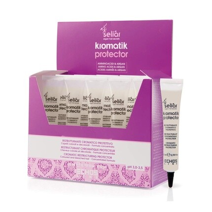 Seliar Kromatik Protector реструктурирующая бутылочка для окрашенных и обработанных волос 21 х 10 мл, Echosline
Seliar Kromatik Protector реструктурирующая бутылочка для окрашенных и обработанных волос 21 х 10 мл, Echosline
