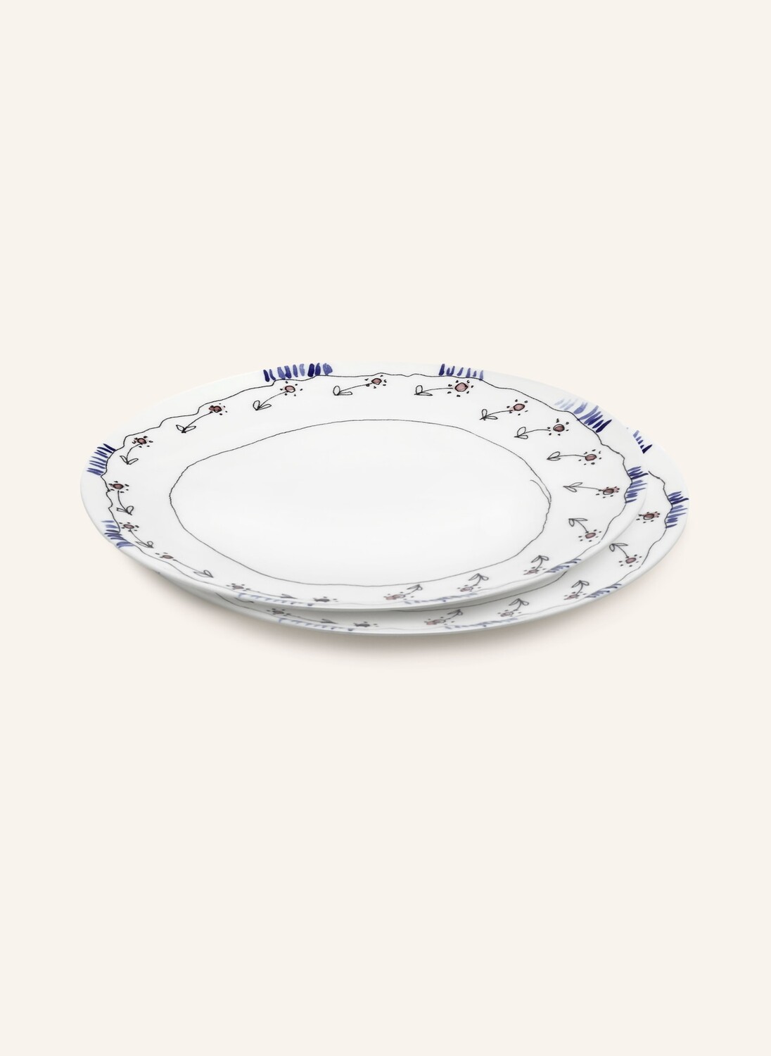 2 шт - Обеденная тарелка Serax MIDNIGHT FLOWERS ANEMONE M, диаметр 24 см, цвет creme/blau/schwarz
2 шт - Обеденная тарелка Serax MIDNIGHT FLOWERS ANEMONE M, диаметр 24 см, цвет creme/blau/schwarz